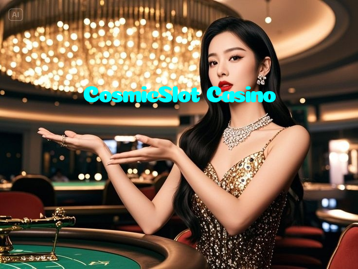 CosmicSlot Casino casino presented on mobile device in Pakistan with slots and live games