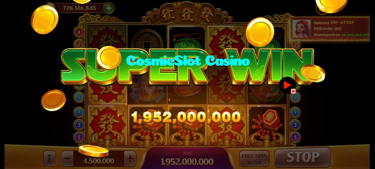 available types of CosmicSlot Casino bet including pre-match live express and system bets
